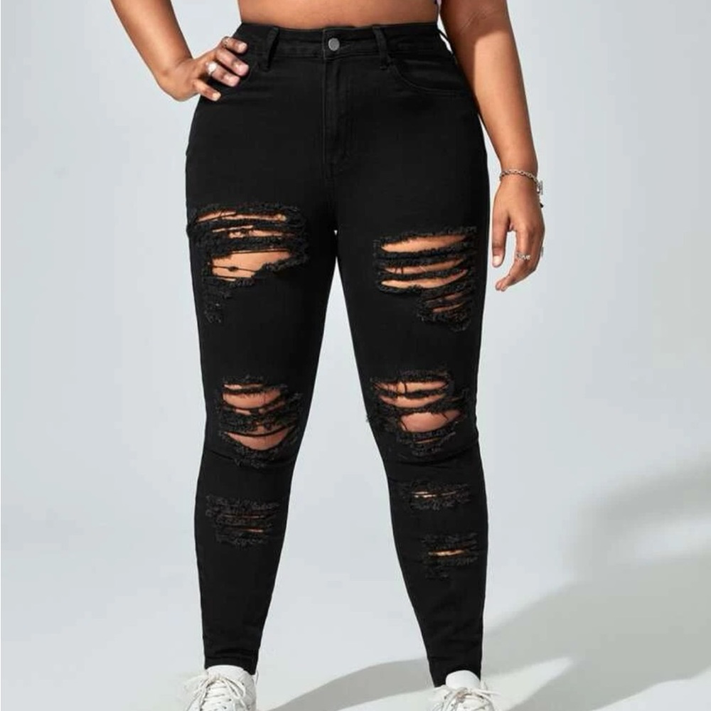 Shein Ripped Skinny Jeans